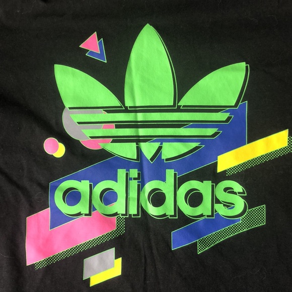ADIDAS Retro style logo print t-shirt - Picture 2 of 5